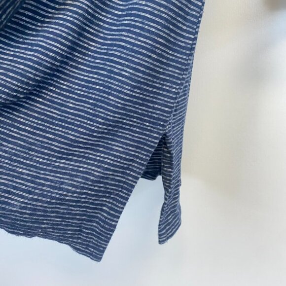 J Jill Hemp Striped Asymmetrical Tunic Top - Picture 8 of 11